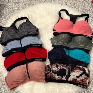 Victoria's Secret Sports Bra Collection (includes all 8)